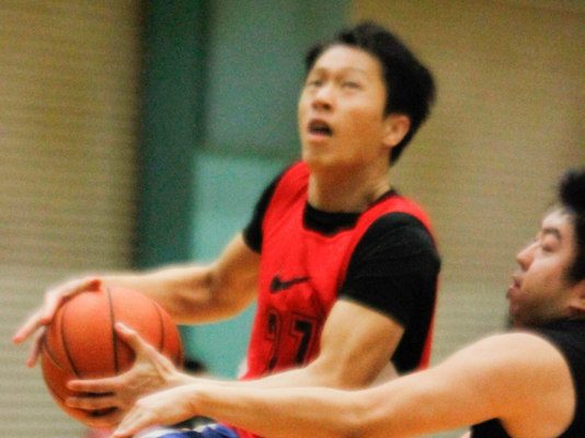 Ivan playing basketball